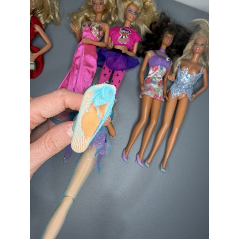 Vintage 1990s 80s Barbie Doll Lot 10 Skate Disney Mattel Swim Y2K Blonde Shoes - Picture 10 of 10